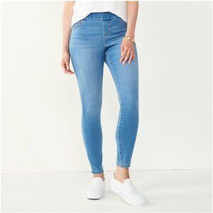 Women's 16W Nine West Light Blue Heidi Pull-On Skinny Jeans